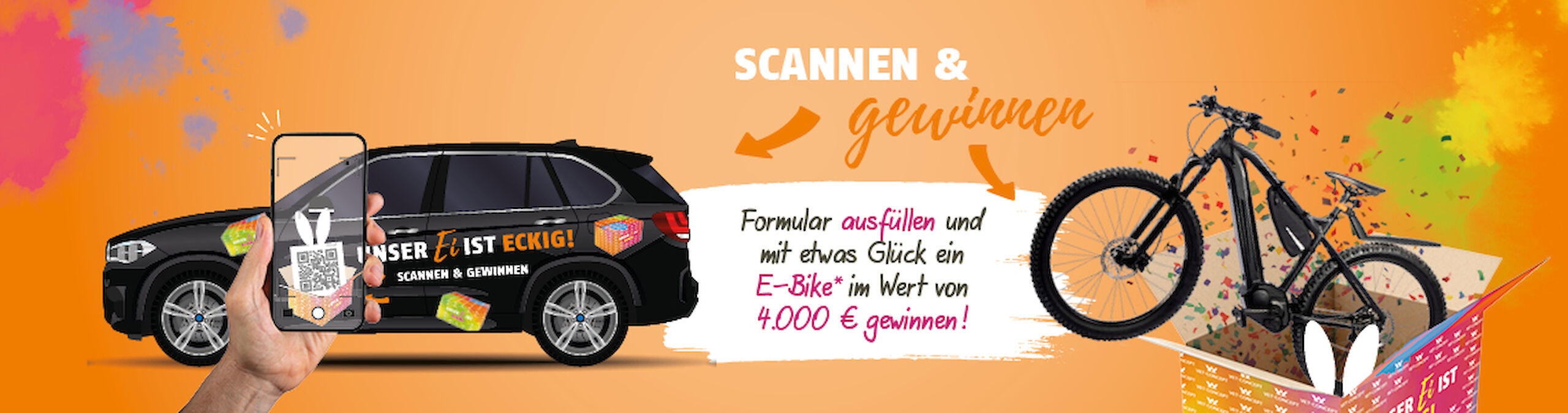 Formular ausf&uuml;llen und mit etwas Gl&uuml;ck ein E-Bike im Wert von 4.000 EUR gewinnen.