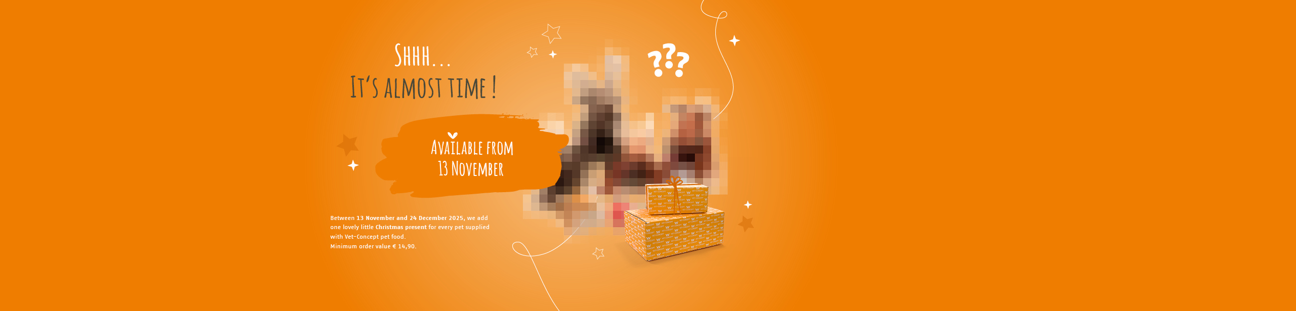 Psst... Nicht mehr lange! Die Weihnachtsgeschenke sind ab dem 13. November erhältlich.