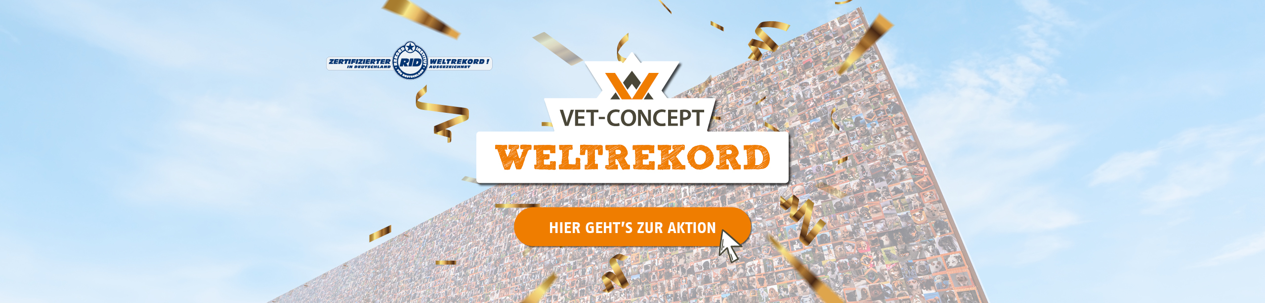 Vet-Concept feiert Weltrekord. Alle Infos und die digitale Collage finden Sie hier.