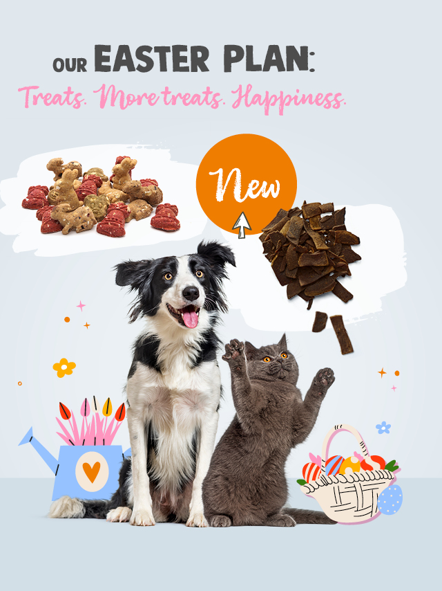 Unser Osterplan: Happen. Geb�ck. Gl�ck. Jetzt Neu in unserem Sortiment, Osterhappen und Ostergeb�ck