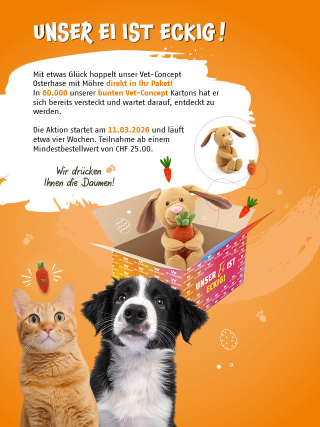 Unser Ei ist Eckig! Unsere Osteraktion startet am 11.03.2026. Mit etwas Gl�ck hoppelt unser Osterhase direkt in Ihr Paket.